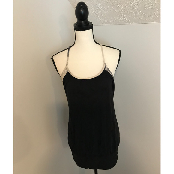Lululemon No Limits Tank Black / Milky Way Multi Racerback - Size 6 - Picture 1 of 9